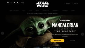 What Starwars.com website looked like in 2023 (1 year ago)