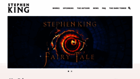 What Stephenking.com website looked like in 2023 (1 year ago)