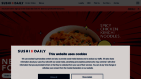 What Sushidaily.com website looked like in 2023 (1 year ago)