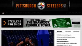 What Steelers.com website looked like in 2023 (1 year ago)