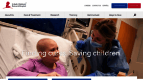 What Stjude.org website looked like in 2023 (2 years ago)