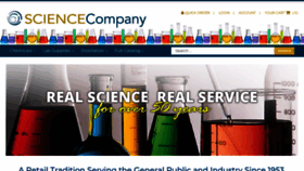 What Sciencecompany.com website looked like in 2023 (1 year ago)