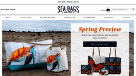 What Seabags.com website looked like in 2023 (1 year ago)