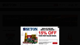 What Seton.com website looked like in 2023 (1 year ago)