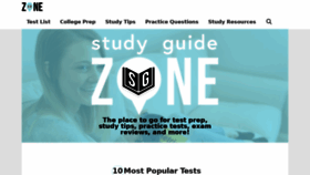 What Studyguidezone.com website looked like in 2023 (1 year ago)
