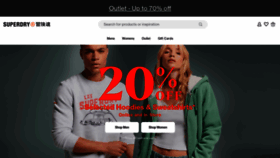 What Superdry.com website looked like in 2023 (1 year ago)