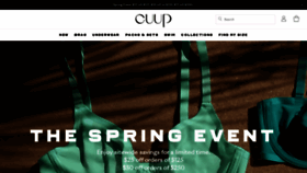 What Shopcuup.com website looked like in 2023 (1 year ago)