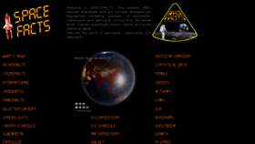 What Spacefacts.de website looked like in 2023 (1 year ago)