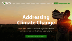 What Sysco.com website looked like in 2023 (2 years ago)