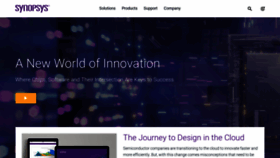 What Synopsys.com website looked like in 2023 (1 year ago)