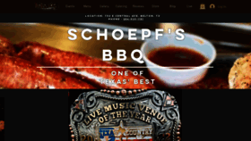 What Schoepfsbbq.com website looked like in 2023 (1 year ago)