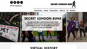 What Secretlondonruns.com website looked like in 2023 (1 year ago)