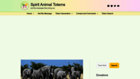 What Spirit-animals.com website looked like in 2023 (1 year ago)