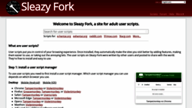 What Sleazyfork.org website looked like in 2023 (2 years ago)