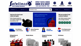 What Safelincs.co.uk website looked like in 2023 (1 year ago)