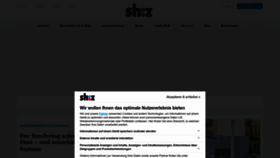 What Shz.de website looked like in 2023 (1 year ago)
