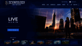 What Scientology.tv website looked like in 2023 (1 year ago)