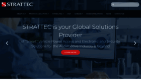 What Strattec.com website looked like in 2023 (1 year ago)
