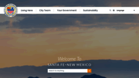 What Santafenm.gov website looked like in 2023 (1 year ago)