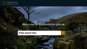 What Staffordshire.gov.uk website looked like in 2023 (2 years ago)