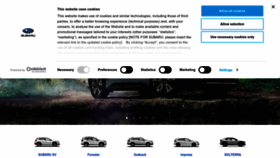 What Subaru.it website looked like in 2023 (1 year ago)