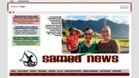 What Samoanews.com website looked like in 2023 (1 year ago)