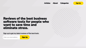What Smallbiz.tools website looked like in 2023 (1 year ago)