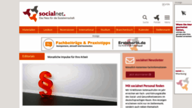 What Socialnet.de website looked like in 2023 (2 years ago)