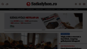 What Szekelyhon.ro website looked like in 2023 (1 year ago)