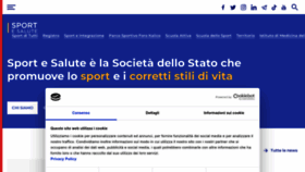 What Sportesalute.eu website looked like in 2023 (1 year ago)
