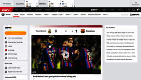 What Soccernet.com website looked like in 2023 (1 year ago)