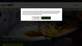 What Sportfish.co.uk website looked like in 2023 (1 year ago)