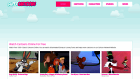 What Supercartoons.net website looked like in 2023 (1 year ago)