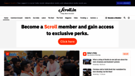 What Scroll.in website looked like in 2023 (1 year ago)