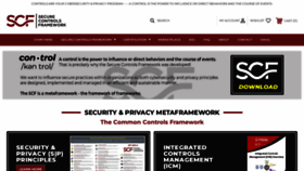 What Securecontrolsframework.com website looked like in 2023 (1 year ago)