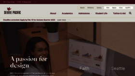 What Spu.edu website looked like in 2023 (1 year ago)