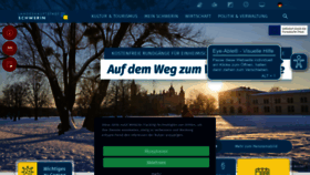 What Schwerin.de website looked like in 2023 (1 year ago)