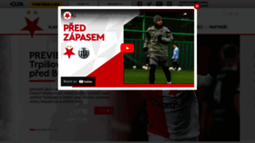 What Slavia.cz website looked like in 2023 (1 year ago)