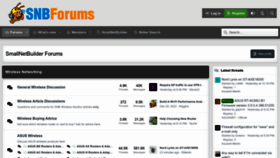 What Snbforums.com website looked like in 2023 (1 year ago)