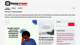 What Sayingimages.com website looked like in 2023 (1 year ago)