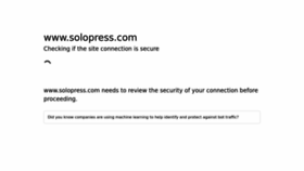 What Solopress.com website looked like in 2023 (1 year ago)
