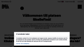 What Skelleftea.se website looked like in 2023 (1 year ago)