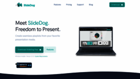 What Slidedog.com website looked like in 2023 (1 year ago)