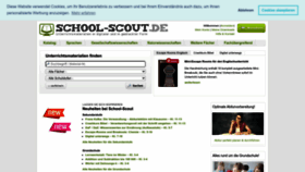What School-scout.de website looked like in 2023 (1 year ago)