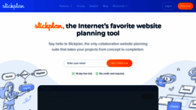What Slickplan.com website looked like in 2023 (1 year ago)