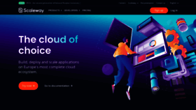 What Scaleway.com website looked like in 2023 (1 year ago)