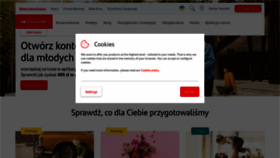 What Santander.pl website looked like in 2023 (1 year ago)