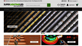 What Superlightingled.com website looked like in 2023 (1 year ago)
