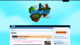 What Skywars.com website looked like in 2023 (1 year ago)