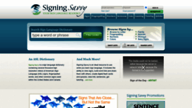 What Signingsavvy.com website looked like in 2023 (1 year ago)